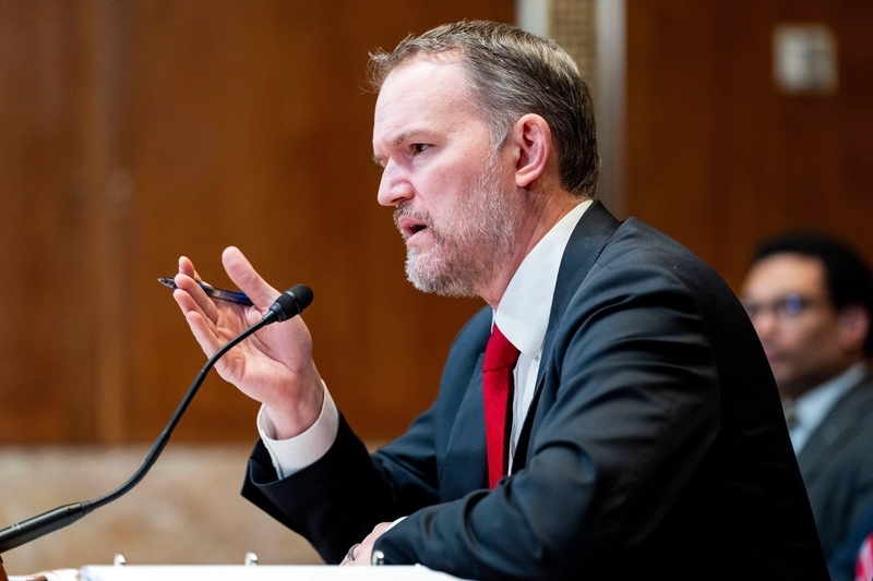 资料图：2025年12月9日，美国贸易代表贾米森&middot;格里尔在华盛顿特区美国国会大厦举行的参议院拨款委员会听证会上。 IC Photo